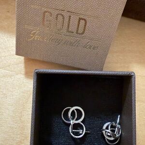 Silver Earrings with Box